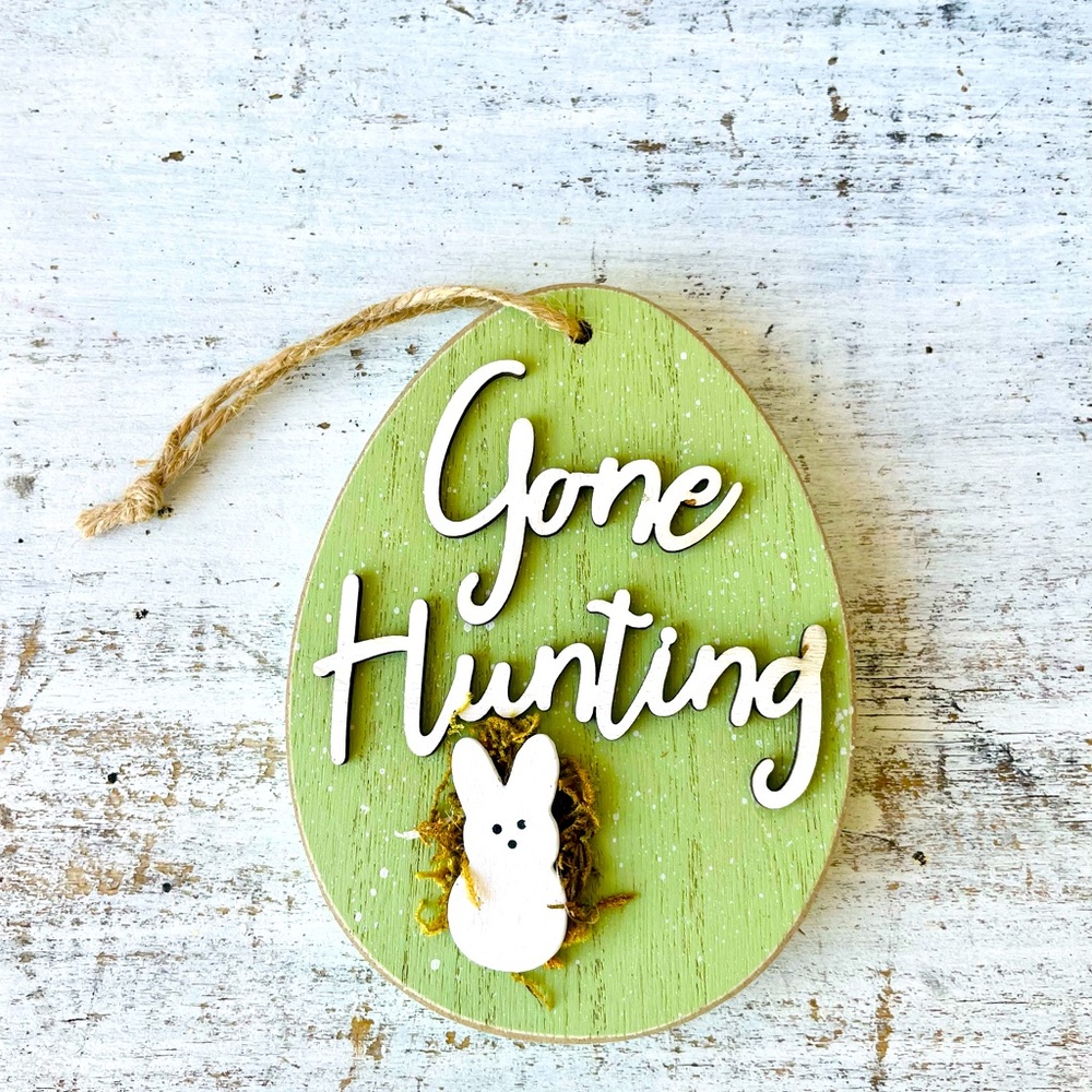 *Egg Hunt Ornament “Gone Hunting”